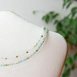 Morganite Choker Gold
