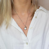 Howlite Embrace Necklace Silver