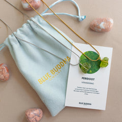 Edelsteen ketting ruwe peridot (verandering) steen zilver