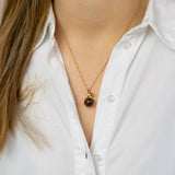 Ketting Handjes Mahonie Obsidiaan (Anti Blokkades) Goud