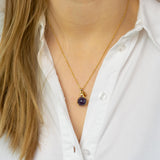 Halskette Hände Amethyst (Heilung) Gold