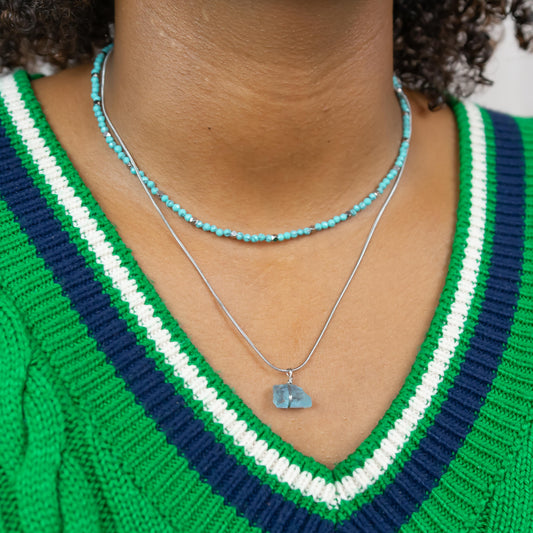 Turquoise Choker Silver