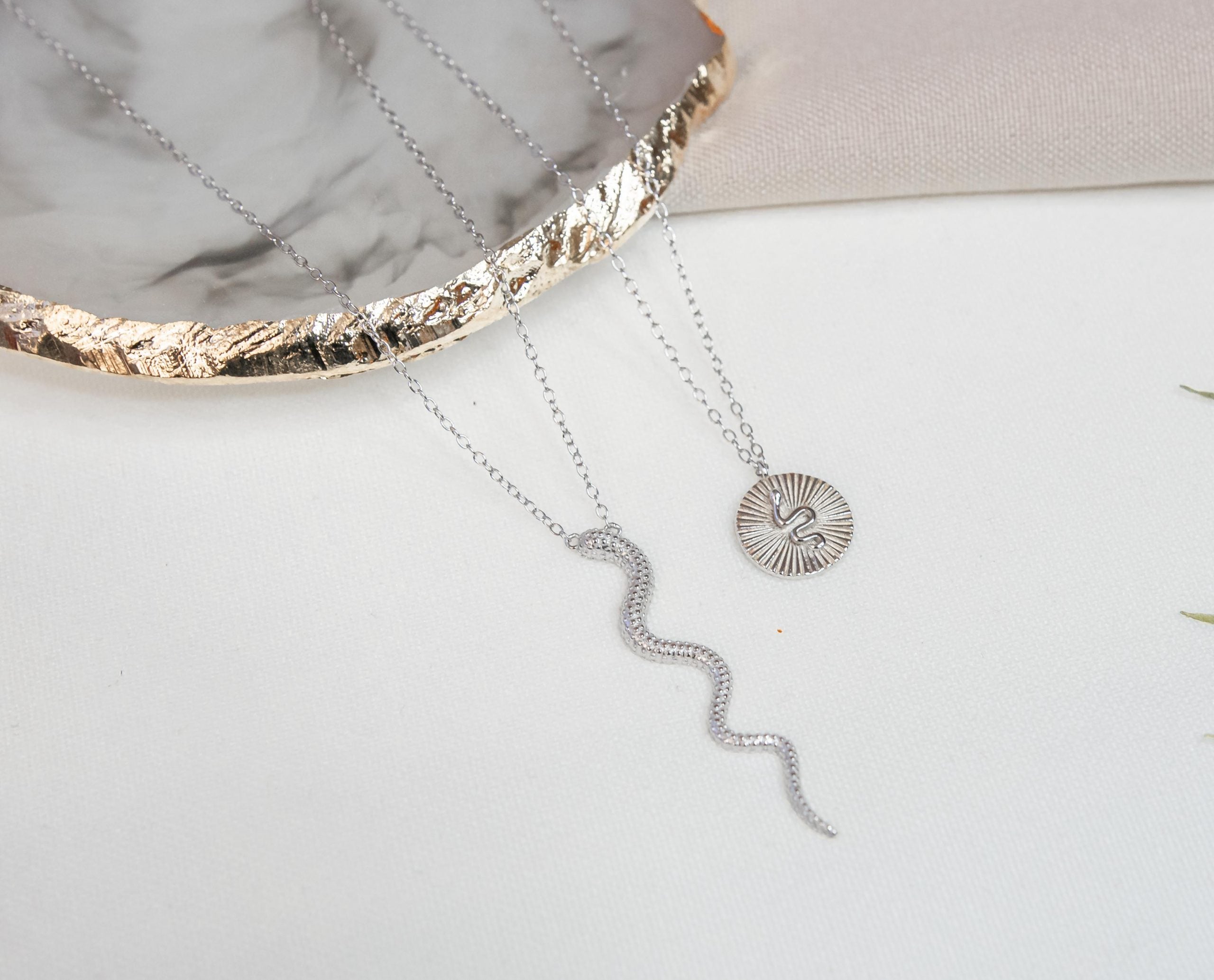 Snake Coin Necklace